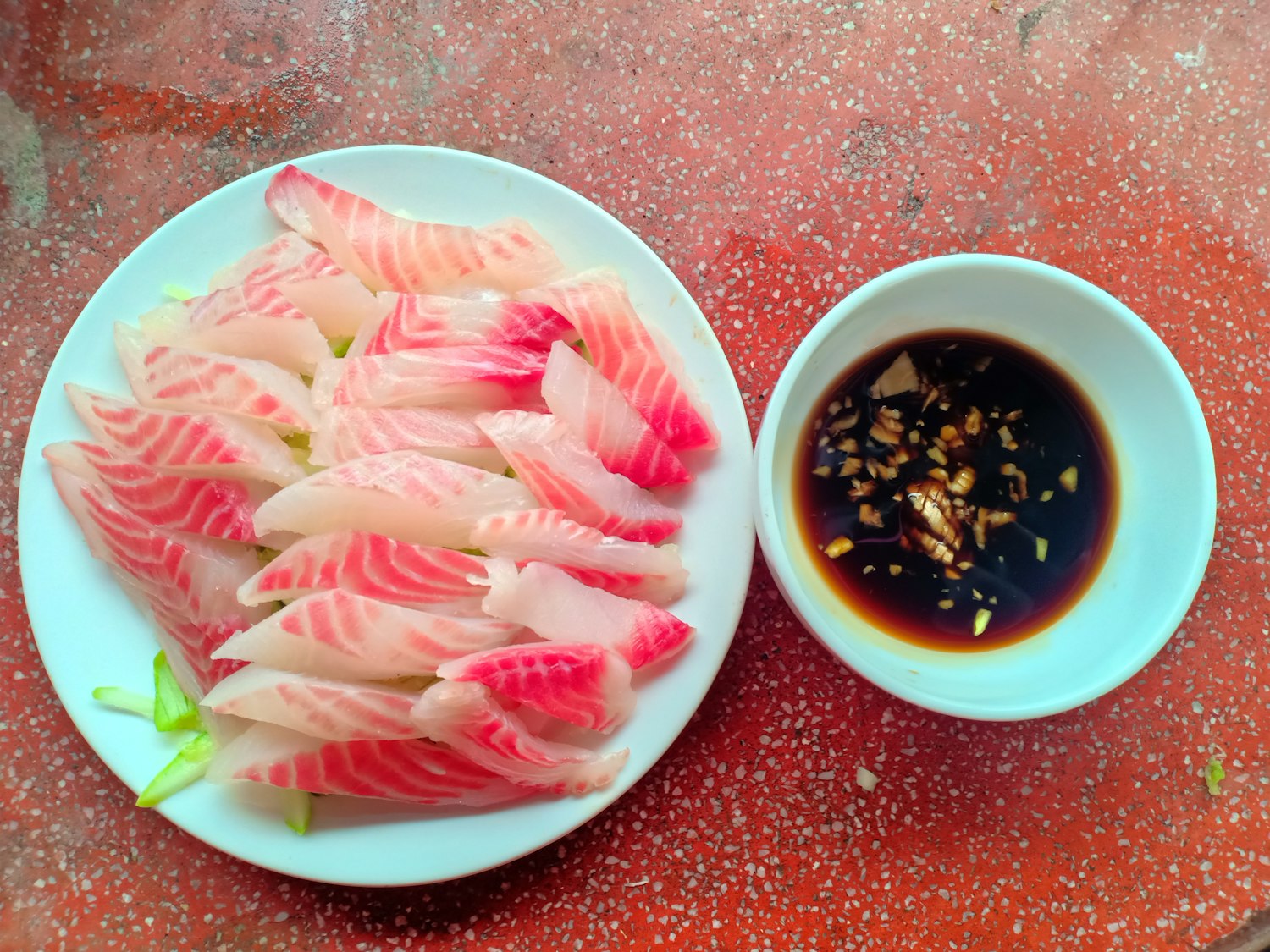 A bright seasonal course plated for the omakase
